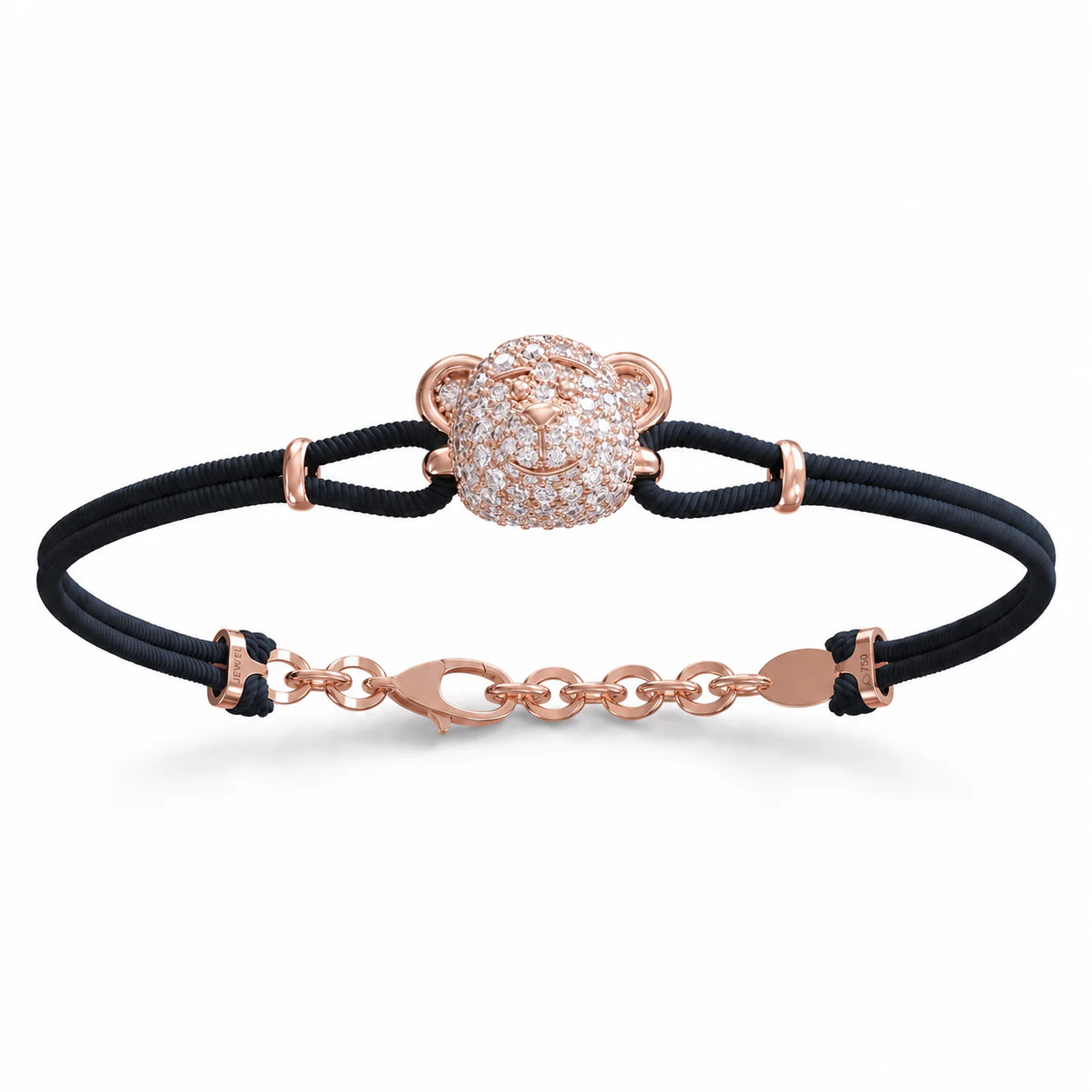 Bare Hug - Cord Bracelet, Diamonds, Pavé - Image 8