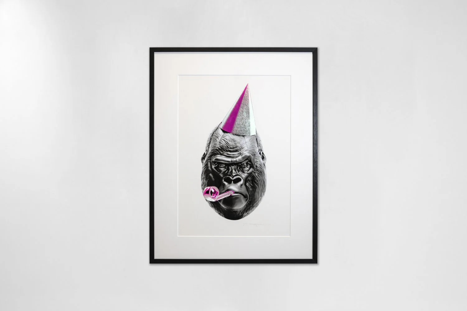 Big Bang (edition, black/silver leaf, pink), 2022