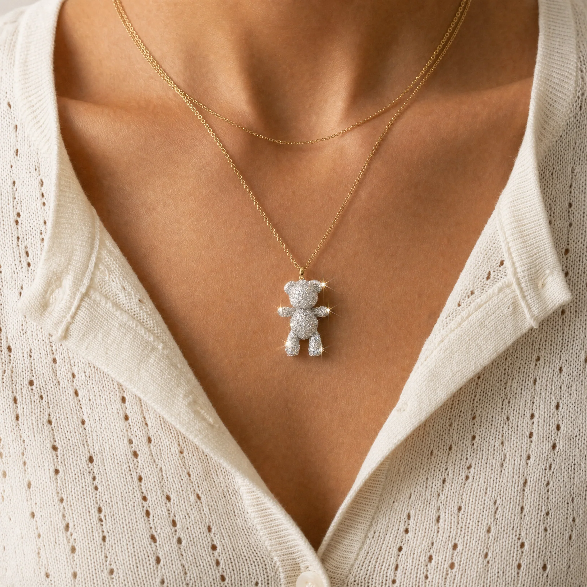 Bare Hug - Diamond Dust Necklace - Image 14