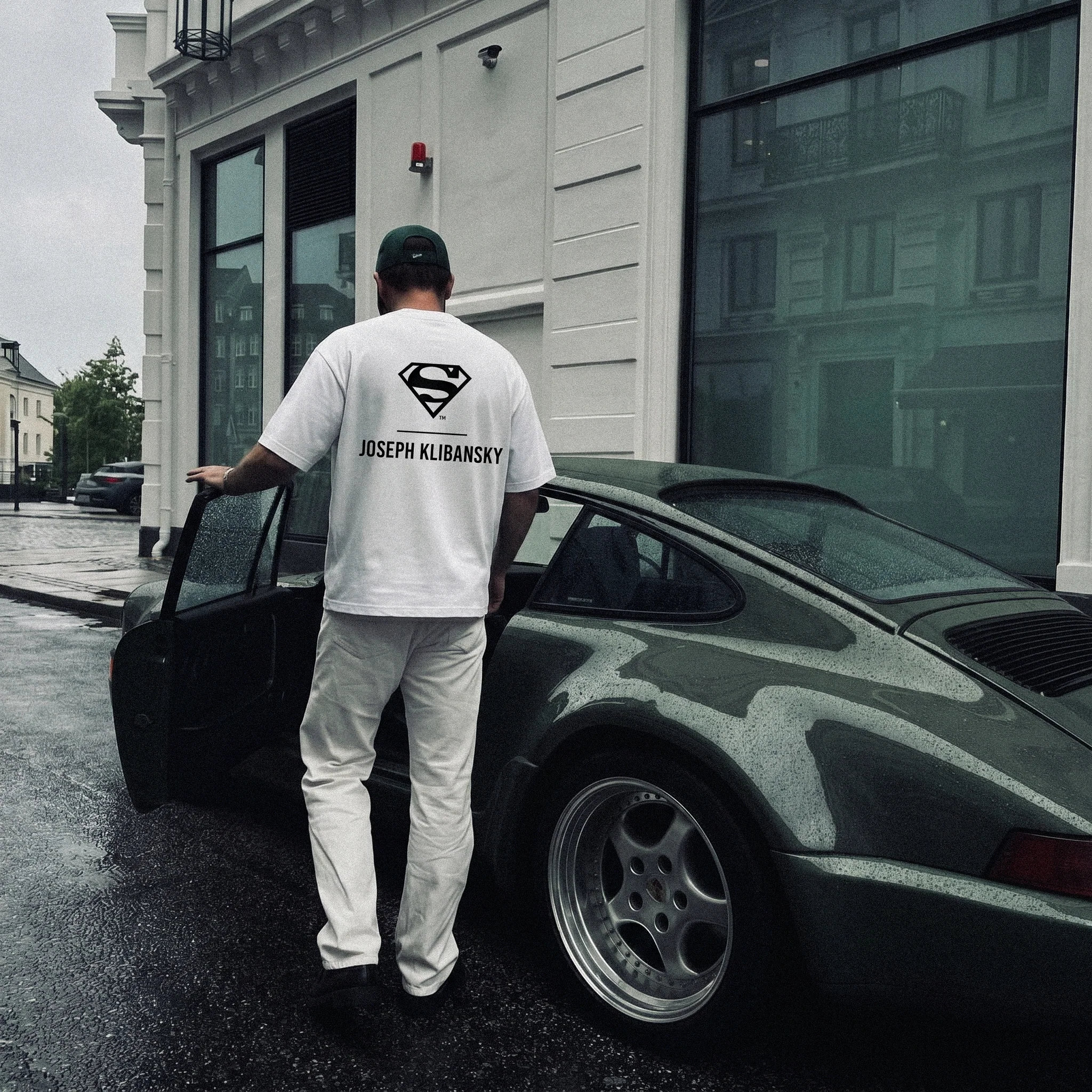 Lockup Logo (Superman x Joseph Klibansky) T-Shirt White - Image 3