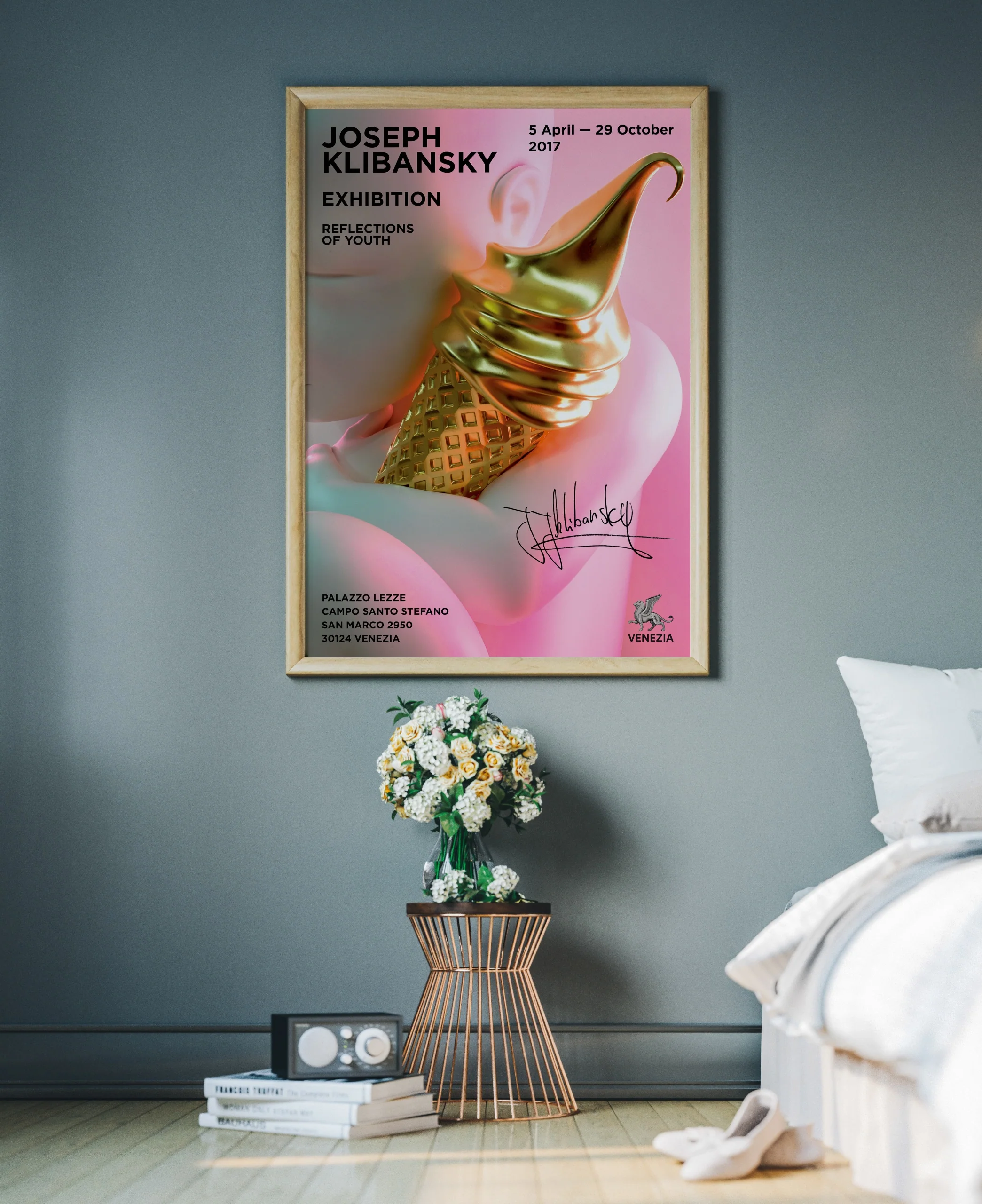 "Nobody Ever Made Me Fall In Love Like This" Hand-signed Venice Exhibition Art Poster (no frame) - Image 6