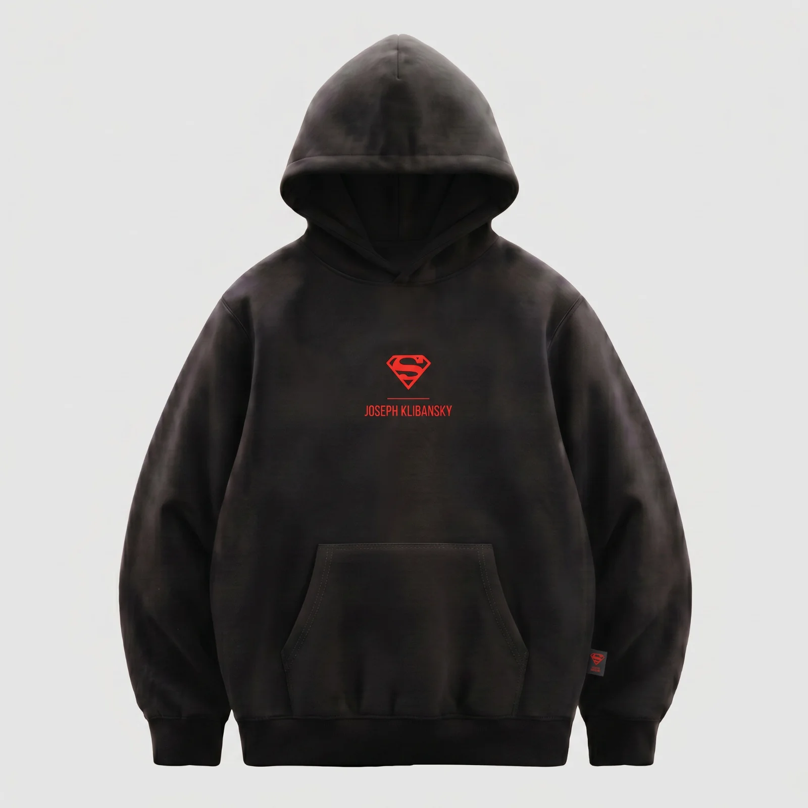 Supergirl Kiss (Superman x Joseph Klibansky) Hoodie Black - Image 3
