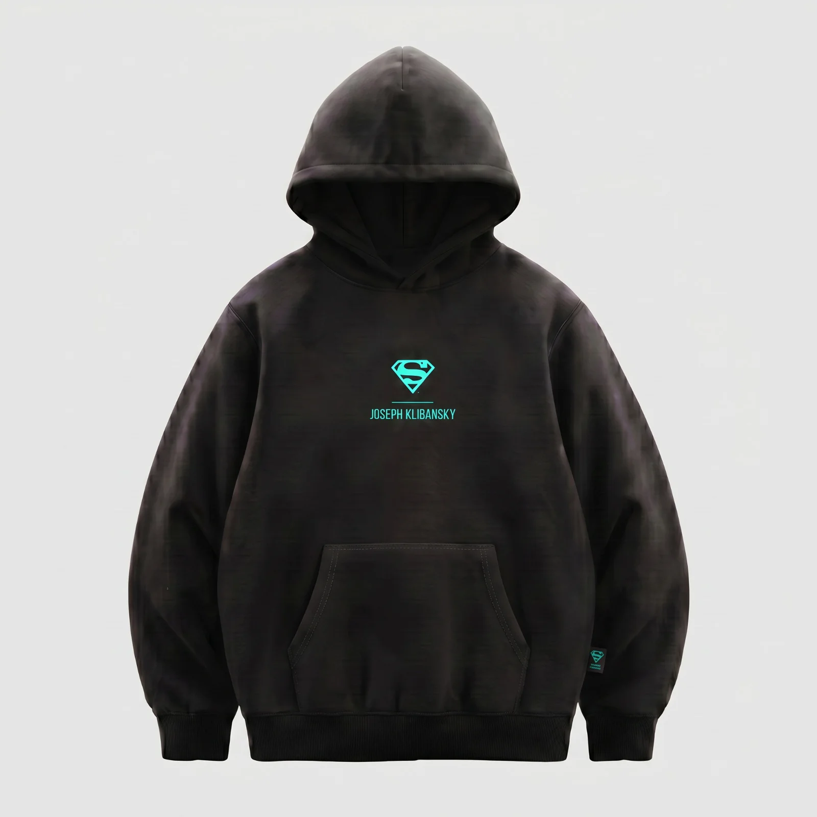 Supergirl Kiss (Superman x Joseph Klibansky) Hoodie Black - Image 4