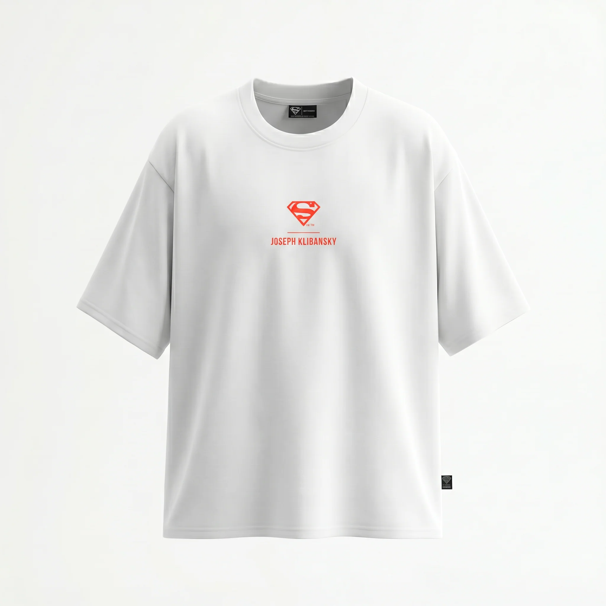 Superman Burn (Superman x Joseph Klibansky) T-Shirt White - Image 6