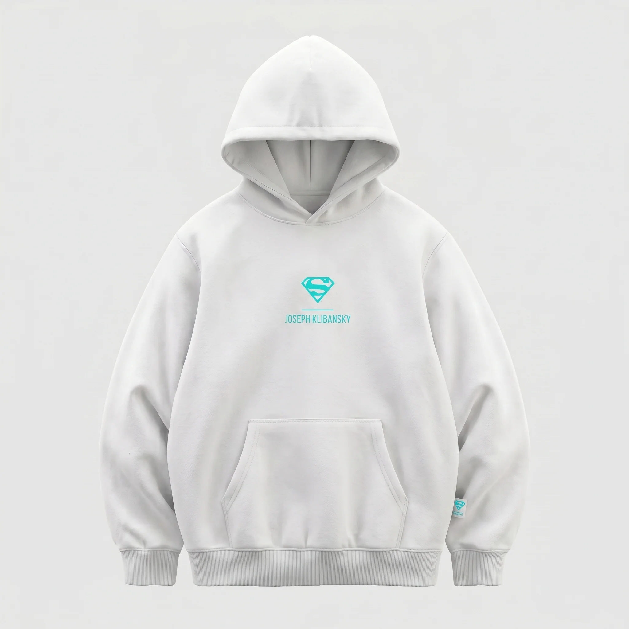 Superman Burn (Superman x Joseph Klibansky) Hoodie White - Image 6