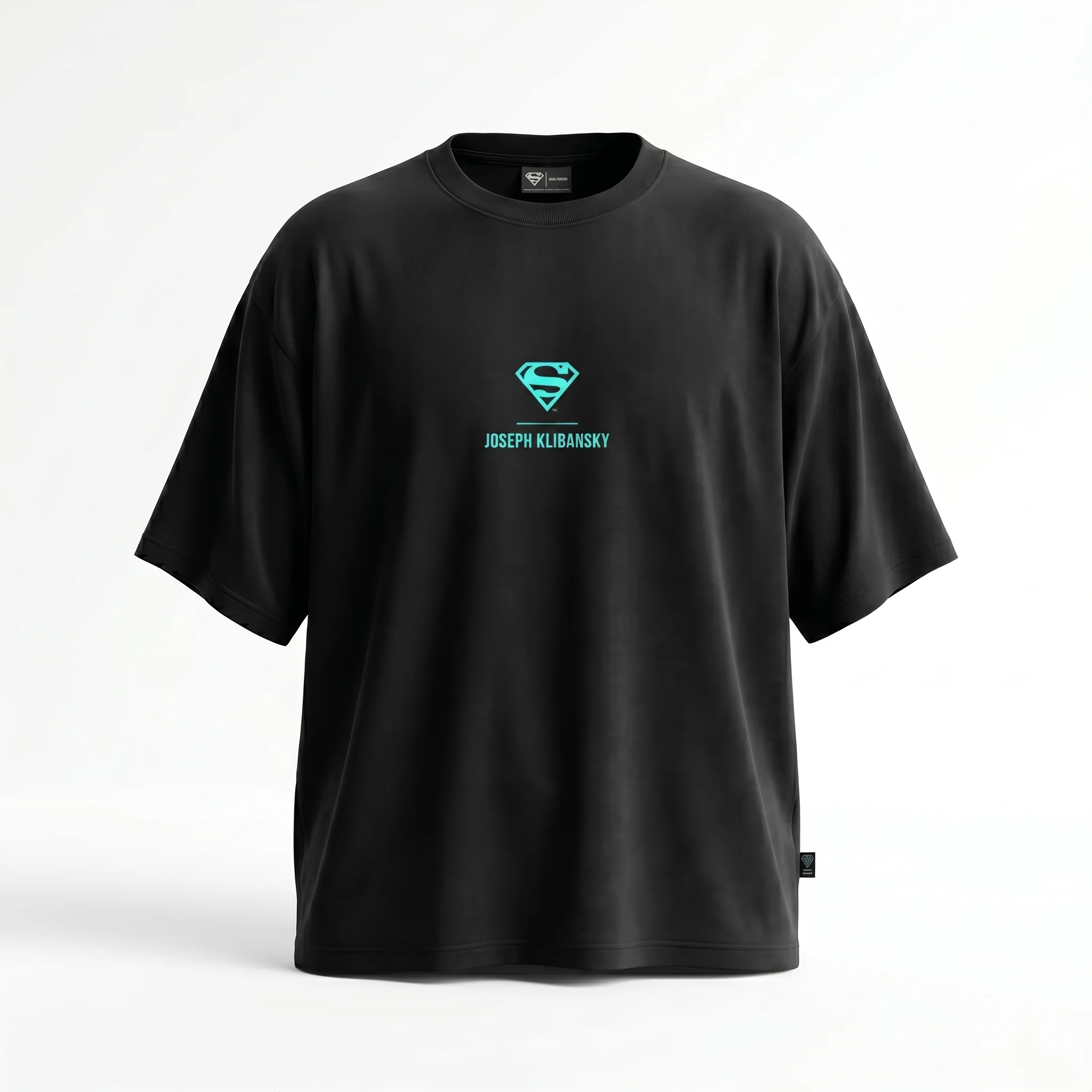 Superman Burn (Superman x Joseph Klibansky) T-Shirt Black - Image 4